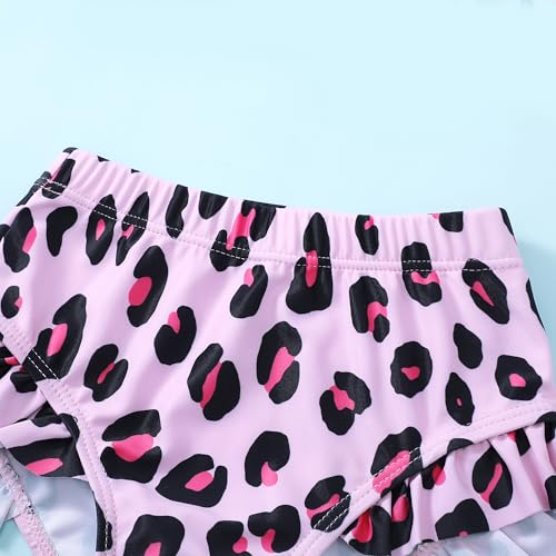 Image of Baby Swimsuit Girl Two Piece Bathing Suit Toddler Girls Summer Beach Ruffle Tankini Swimwear 1-7Y