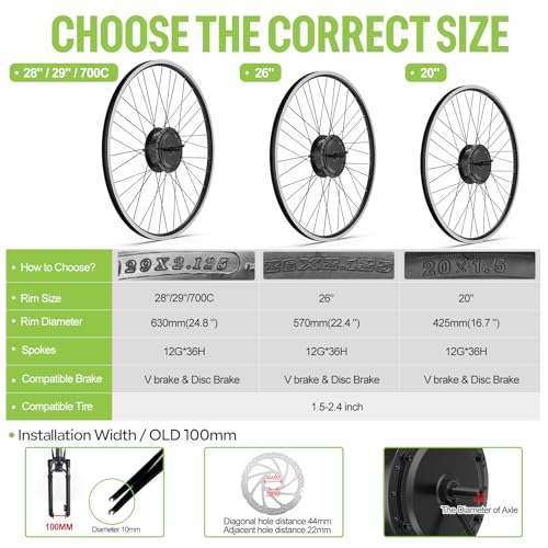 BAFANG 48V 500W Front Wheel Kit
