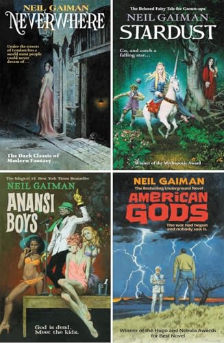 Neil Gaiman 4 Books Collection Set (Neverwhere, Stardust, Anansi ...