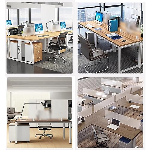 Séparateur de bureau en acrylique givré pour table de bibliothèque et open space