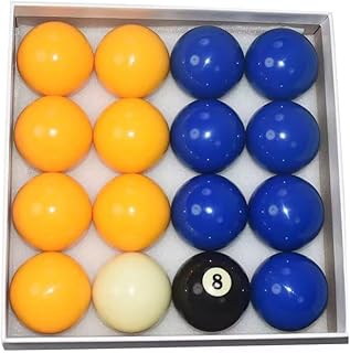 TGA Sports Billiard Balls Blue and Yellow Billiards/Pool Ball Set 2-1/4 Inch(57mm)