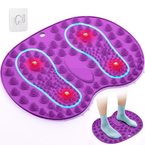 GEENOA Tapete de massagem para os pés, tapete de reflexologia dos...