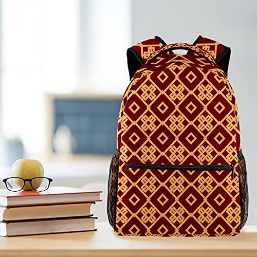 Sacs d'école durables avec motif géométrique jaune de qualité