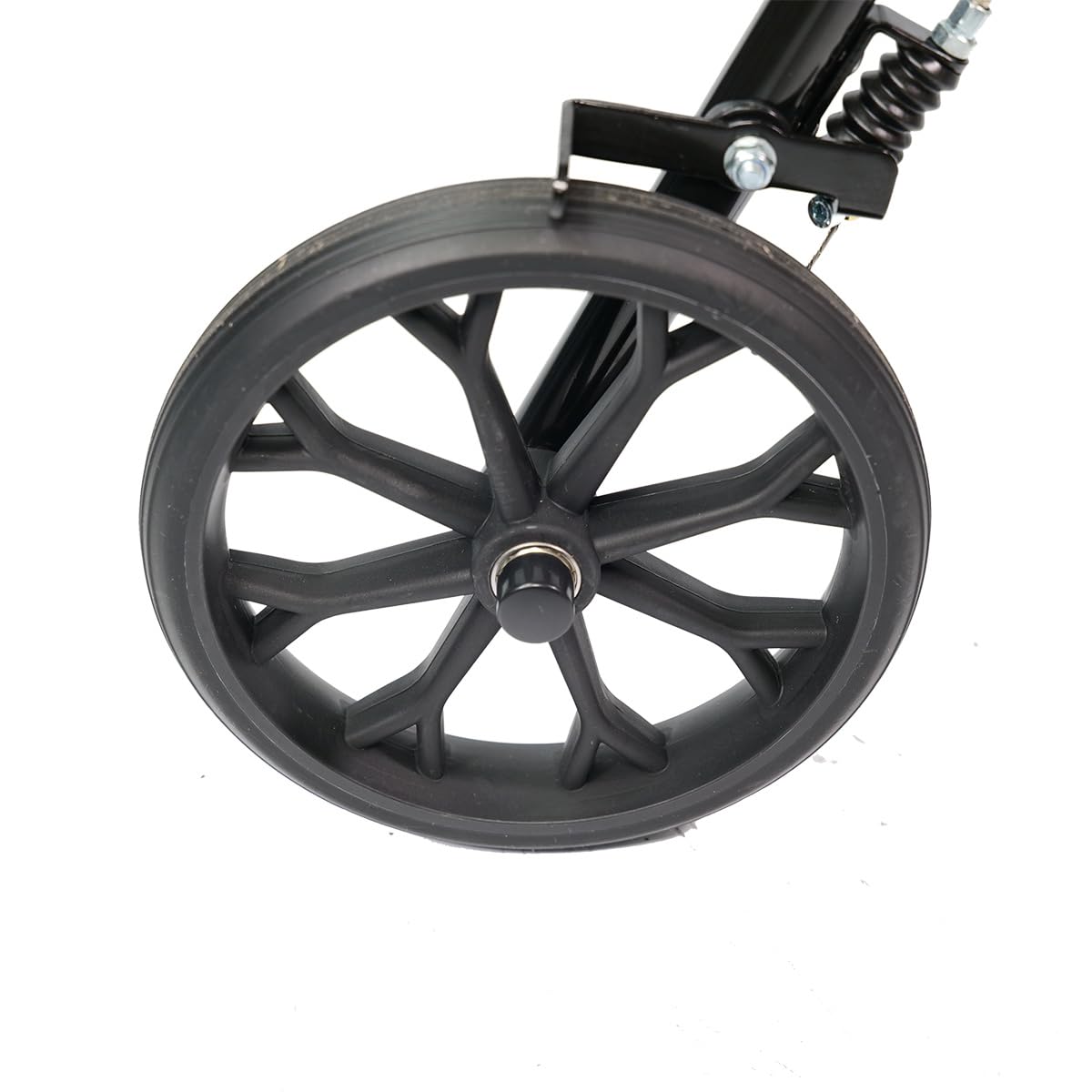 Rollator Standard - Anthrazit grün - faltbar und leicht mit Sitz - Aluminiumgestell - Nylontasche