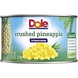 Dole Canned Crushed Pineapple in Heavy Syrup, 8.25 Oz Can