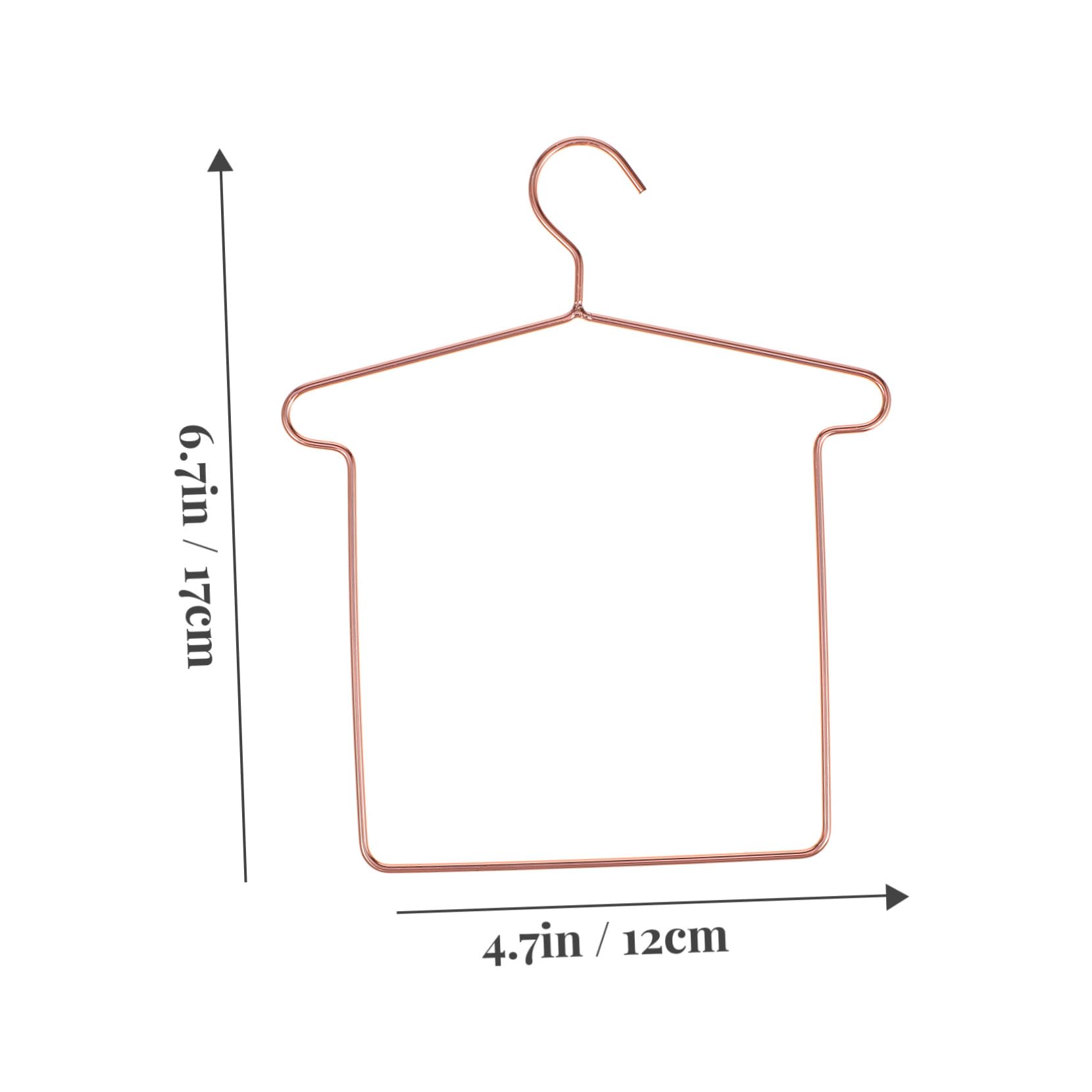 LALADEFIEE Strong Metal Clips for Mini Doll House 5 Sets Baby Clothes Hangers Pants Dresses Organizers