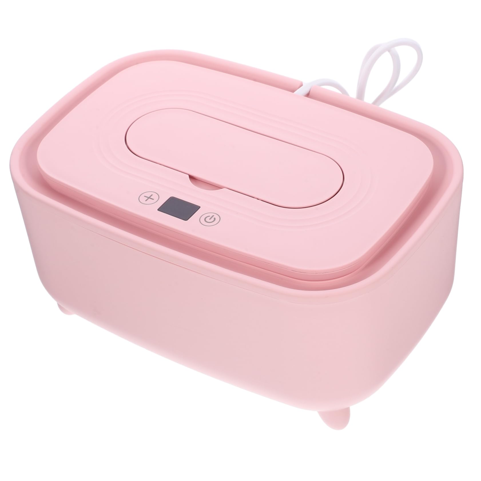 SUPVOX 3 Pièces Boîte De Tissus Chaude Et Intelligente Tu Lingettes Distributeur Simplement Plus Chaud Chauffe-lingette pour Bébé Rose PP