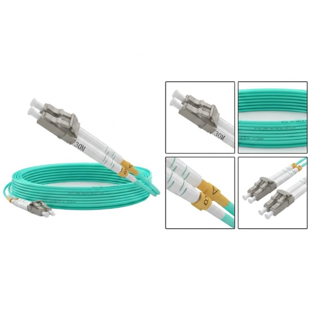 FABULETTA Cavo patch in fibra ottica da LC a LC ad alte prestazioni, 10 Gbps, bassa attenuazione, cavo patch in fibra ottica
