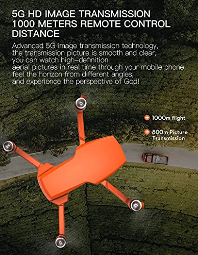 HJRBM 2021 Neue GPS-Drohne mit 4K-Kamera für Erwachsene, 5G WiFi 2-Achsen-RC-Quadcopter mit FPV Live-Video GPS Return… – Bild 3