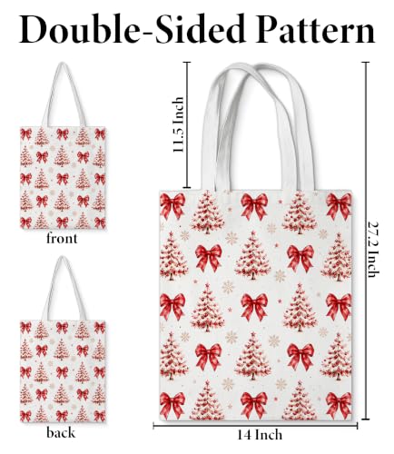 Image of Cute Cat Canvas Tote Bag for Women, Aesthetic Reusable Shoulder Bag for Shopping Travel Work