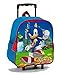 Zaino Trolley Sonic, Borsa per Bambini, Scuola, Asilo, Tempo Libero, Palestra, 54 x 27 x 15 cm, Blu - SN4363MC