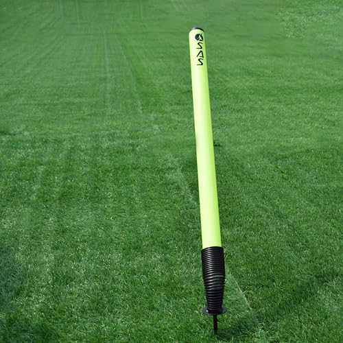 Image of SAS SPORTS PRO Plastic Cricket Target Stump | Mini Spring Target Cricket Stump for Bowling Practices | Cricket Practice Wicket | Spring Stumps for Cricket (Fluro Green)