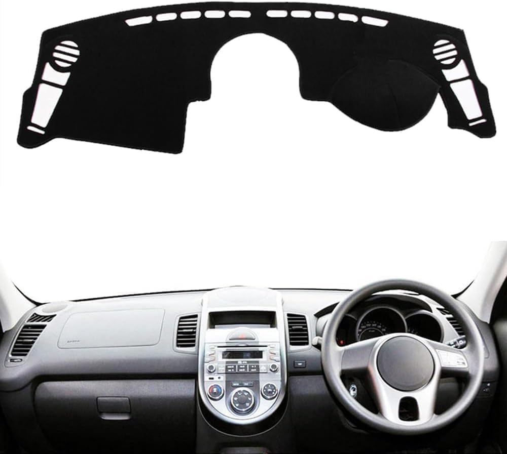 Car Dashboard Cover For KIA Soul 2009-2013, Car Dashboard Cover Avoid Light Pad Sun Shade Mat Anti-UV Dashboard Cover Car Accessories.