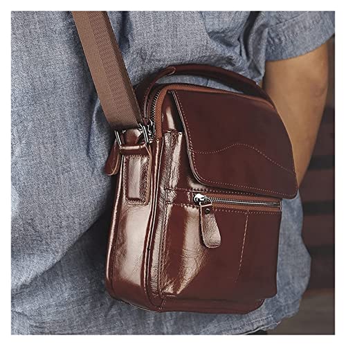Small Messenger Bag for Men Retro Handbag, 7.9inch Tablet Messenger Bag Small Leather Handbag3