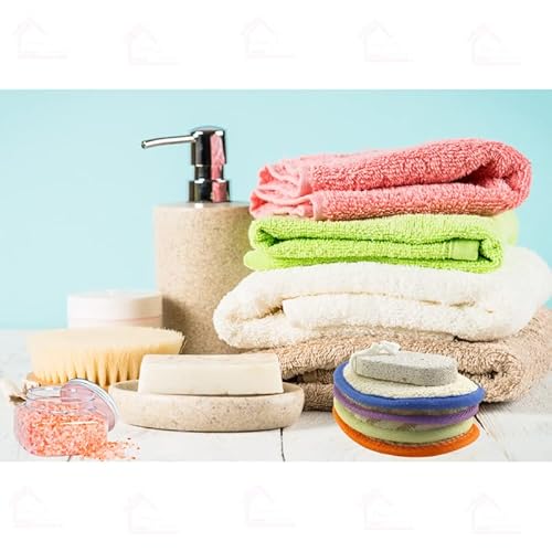 Kit 3 Esponjas Bucha Vegetal Com Alça Para Banho Esfoliação