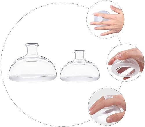 Miniatura 9 de EXCEART 2 unidades de tambor de presión de palma para mamá, taza de percusión de silicona para bebés, niños pequeños y ancianos (transparente)