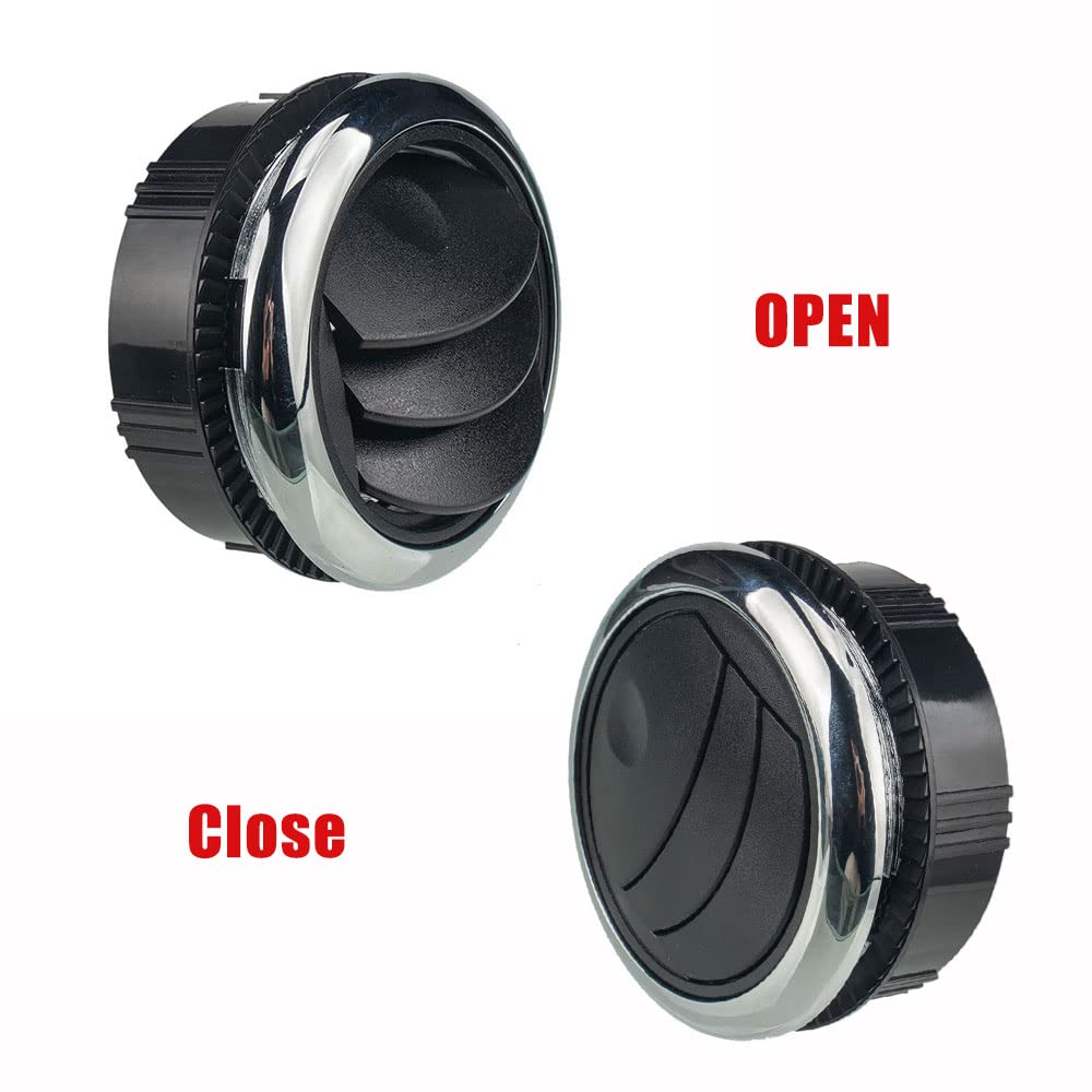 2pc Universale Rotonda Aria di Sfiato Aria Condizionata Ventilatore Soffitto, Auto Vent Dashboard Aria Condizionata Deflettore per Auto RV Bus Caravan Camper