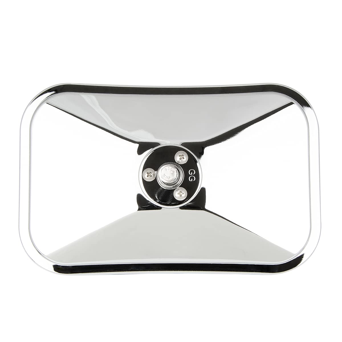 GG Grand General 33088 Miroir convexe rectangulaire en acier inoxydable à montage central de 14 x 21,6 cm