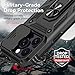 SunStory Compatible with iPhone 14 Pro Max Case with HD Screen Protector & Slide Camera Cover & Rotated Ring Kickstand, [Military-Grade] Phone Case for iPhone 14 Pro Max (Black)