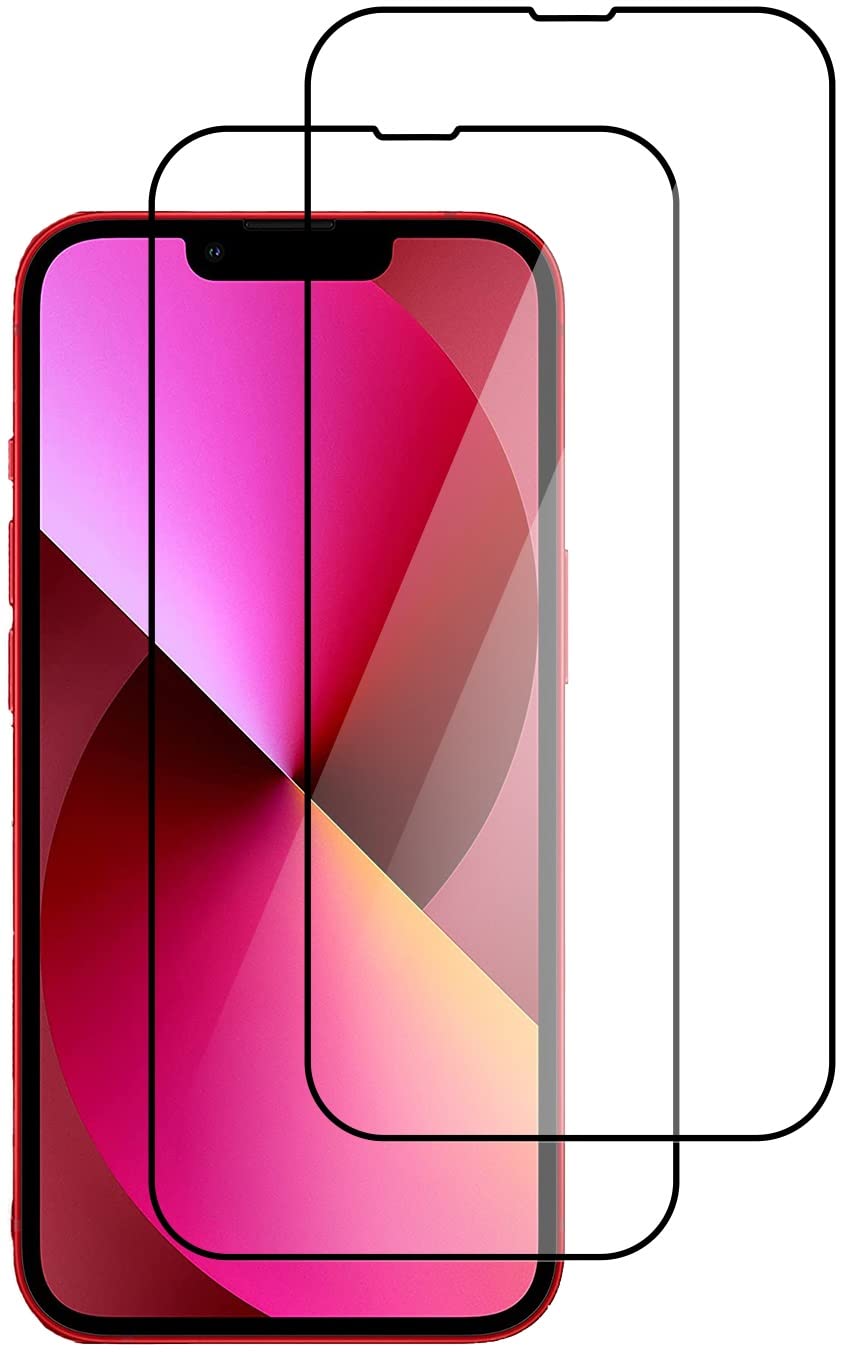 Pellicola Vetro Temperato 5D Per IPhone 13 / IPhone 13 Pro [2 Pezzi] - Copertura Totale, 9H, Anti Graffio, Trasparente - 2
