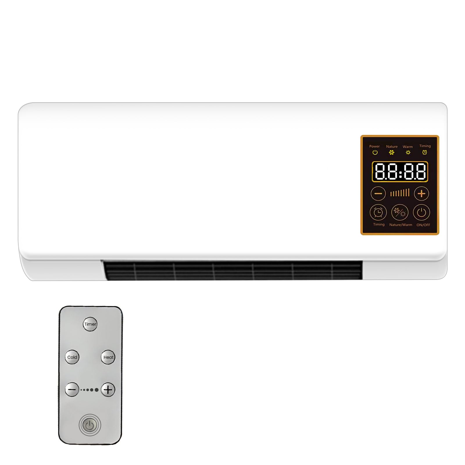 Climafy Wandventilator mit Fernbedienung, tragbarer Split-Klimagerät ohne Außeneinheit, konstante Temperatur