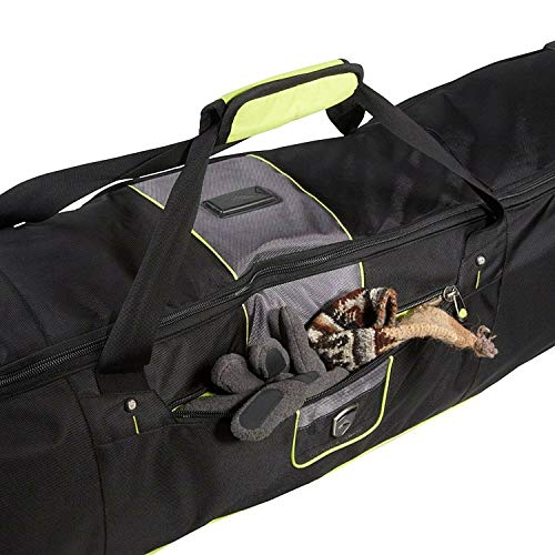 High Sierra Wheeled Ski/Snowboard Combo, Black/Zest, One Size #TOP3