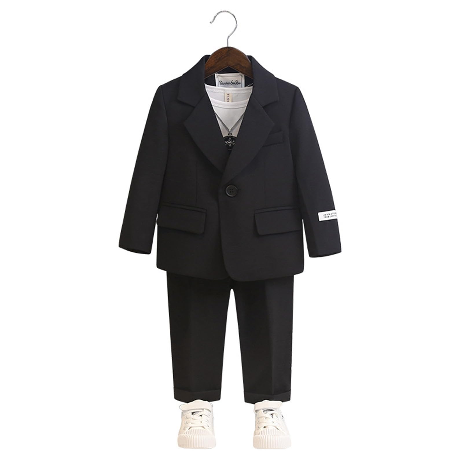 Generisch Bambino 18 Mese Ragazzi Business Abiti Cappotto 3 Pezzi Vestito Smoking Set Per Bambini Vestito Formale Per Ragazzi Con Pantaloni Abbigliamento Bambino 1 Anno Ragazzo