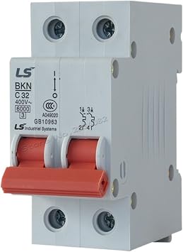 10A 2p 2 Pole Circuit Breaker 400V 35mm Din Rail Household Mini Breaking Capacity 6KA BKN 50A 40A 32A 63AD 63A