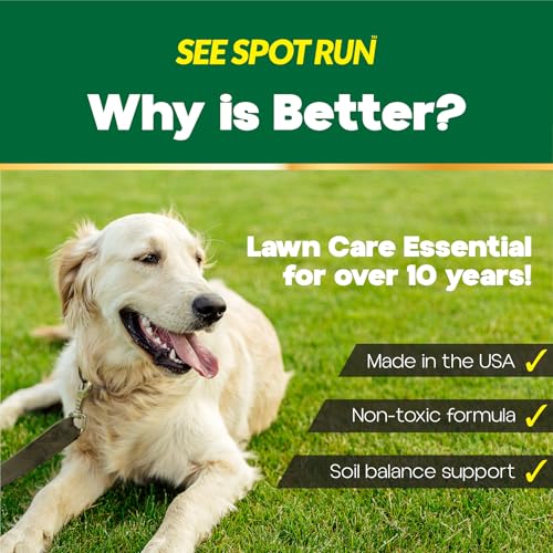 Image of See Spot Run Lawn Protection Concentrate - 32 fl oz - Covers 5,000 Sq Ft - Hose-End Attachment - Grass & Lawn Saver & Supports Healthy Soil - Safe for Pets