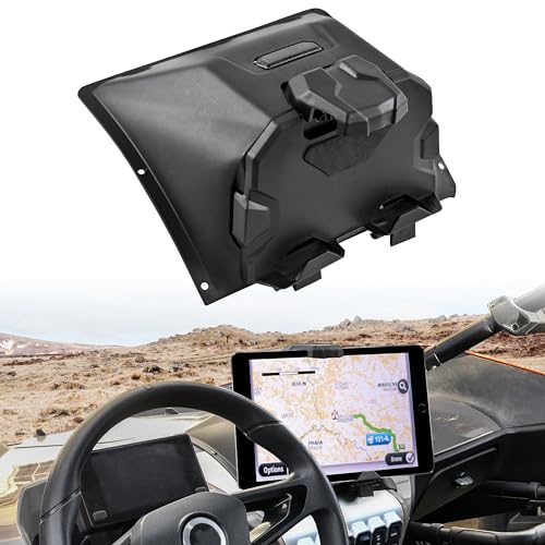 SAUTVS Tablet Phone Holder for CFMOTO ZFORCE 950 20-24, Adjustable Electronic Device Holder GPS Navigator Bracket Mount with Storage Box for CFMOTO ZForce 950 HO EX Sport 2020-2024 Accessories
