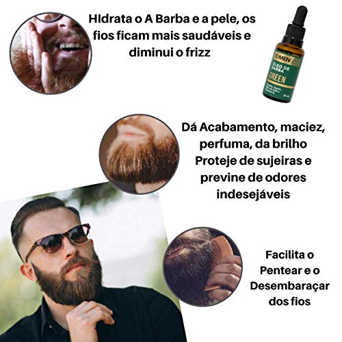 Kit Masculino para Barba e Cabelos Brancos Bem Cuidados sem Amarelado