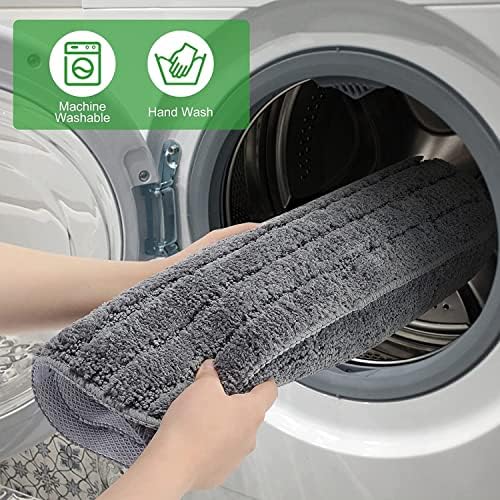 Tiikiy Non Slip Bath Mat, Super Absorbent Soft Shower Mat, Grey Fluffy Microfiber Bath Rug for Bathroom, Machine Washable, Quick Dry Mat, 50 x 80cm