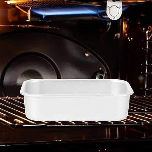 Miniatura 5 de Hemoton Molde cuadrado para pastel de resina molde de goma molde tostador horno molde de pastel de metal molde grande molde de pan mousse práctico