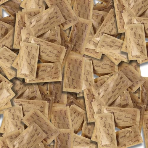 Azúcar Premium en Sobres Individuales - Blanco y Moreno - 7g Cada Uno - Disponible en Paquetes de 200, 500 y 1000 Sobres (100, Azucar Moreno)