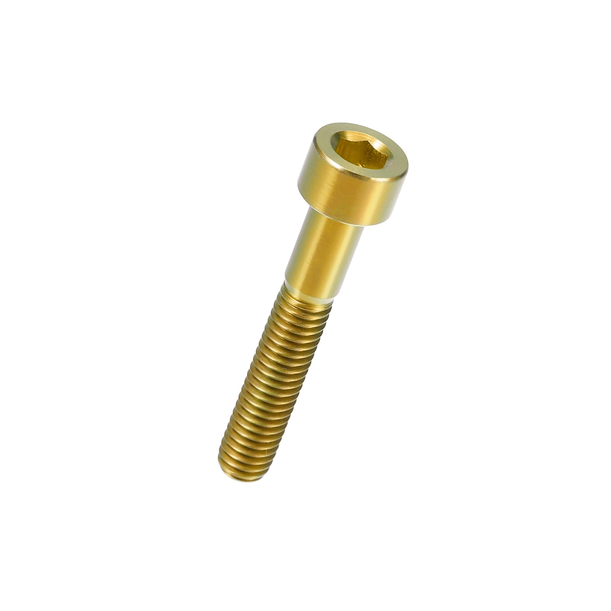 Motoforti Gold Tone M6x35 Bike Stem Bolt Bike Headset Stem Bolt Titanium Alloy Long-lasting