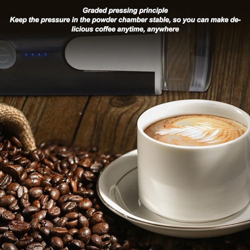 Cafetera portátil eléctrica recargable con batería 10 gramos miniatura 6