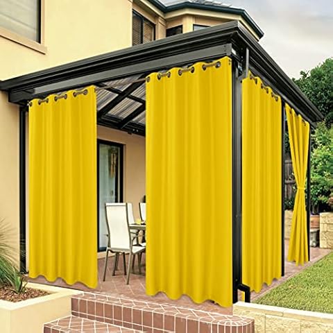 BONZER Waterproof Curtains for Indoor and Outdoor Use Cover