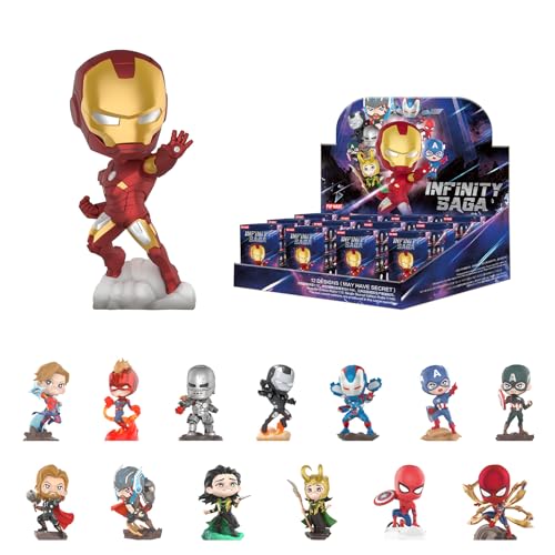 POP MART マーベル インフィニティ サーガ シリーズ フィギュア 12ピース マーベル ブラインド ボックスフィギュア ランダムデザイン アクションフィギュア コレクター収集品 おもちゃ ホームデコレーション ホリデー 誕生日ギフト 全セット