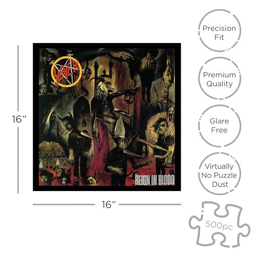 Slayer Reign in Blood (500 Piece Jigsaw Puzzle) by RockSaws - Image 2
