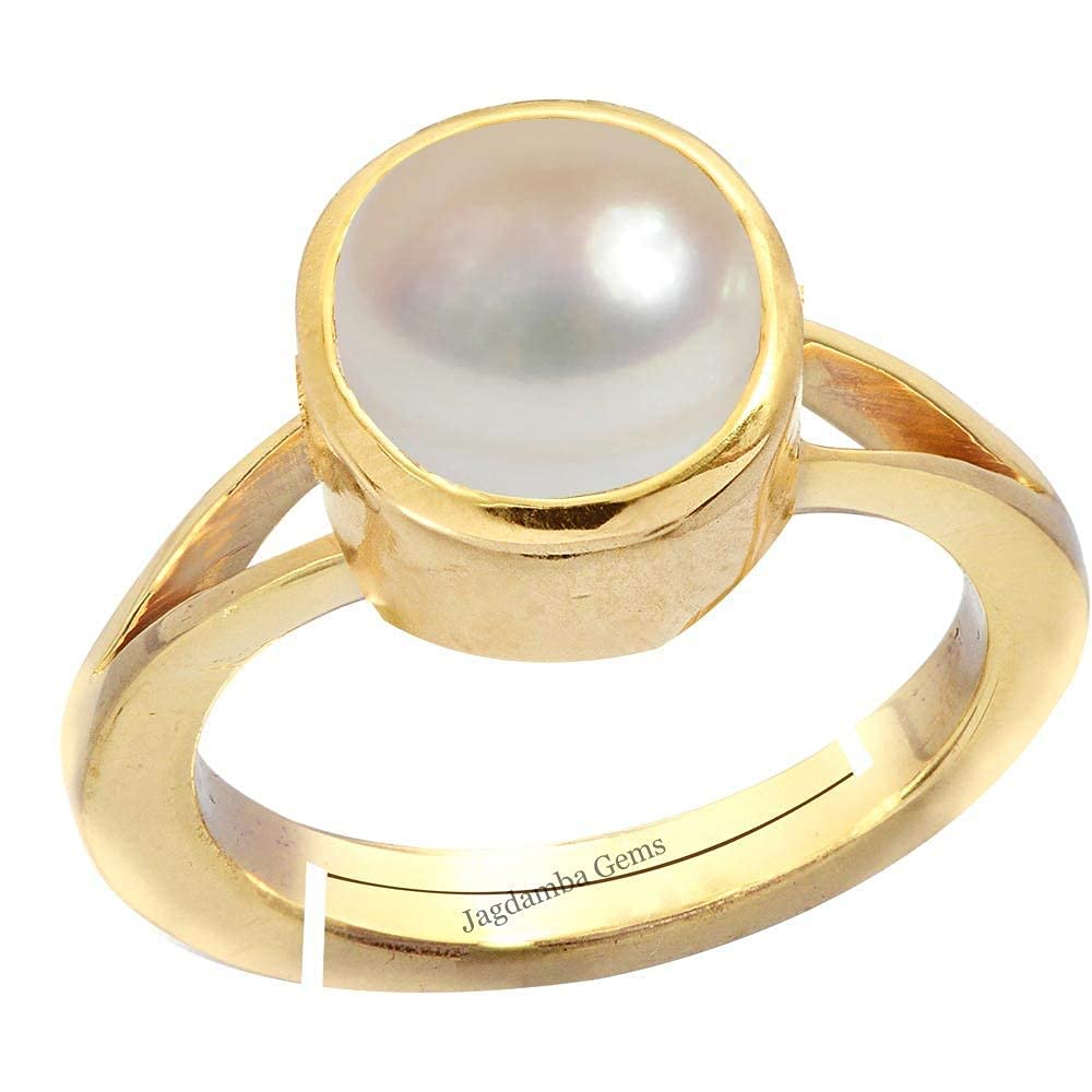 Kirti Sales South Sea Pearl 11.25 Ratti Natural Pearl Gemstone Original Certified Moti Adjustable Astrological panchhdhaatu/Ashtadhatu Gold Ring for Men and Women (B096T7PSTV) Amazon Price History, Amazon Price Tracker