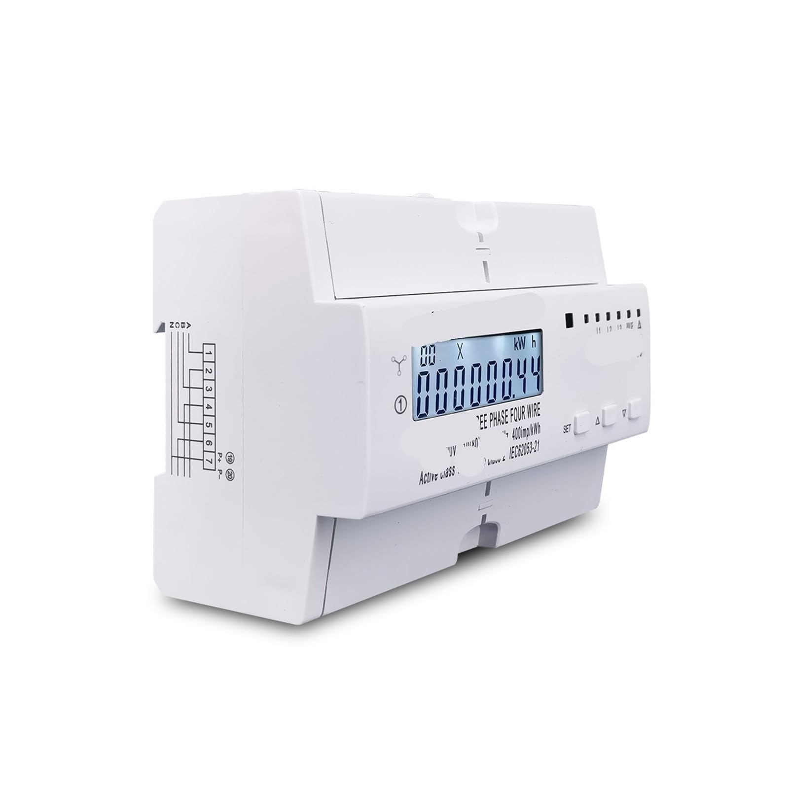 Relais protecteur triphasé 380V avec ampèremètre et voltmètre 80A