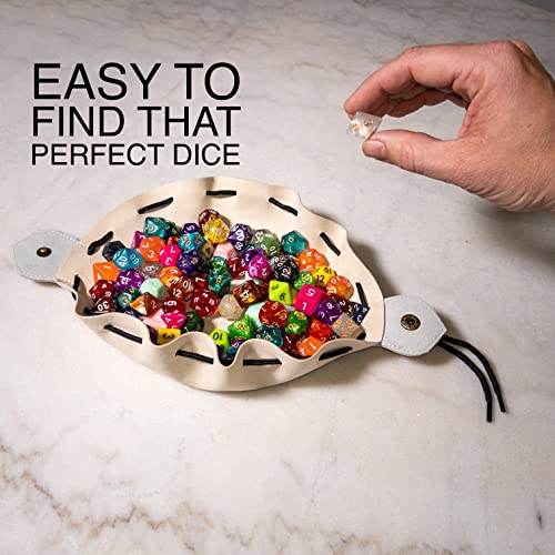 Guilt Free Gaming Genuine Leather Rpg Bag For Coins, Currency, Dice, And Small Accessories (White) #TOP3