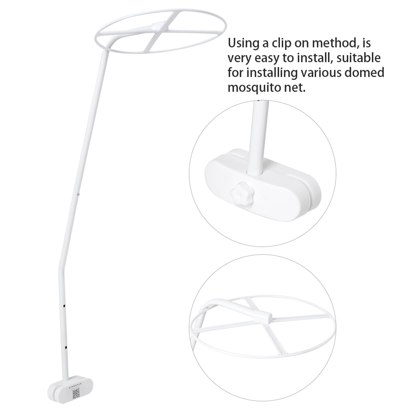 lvifloae Net Stand Holder Set Adjustable Clip On Crib Canopy Holder Rack Net Accessories