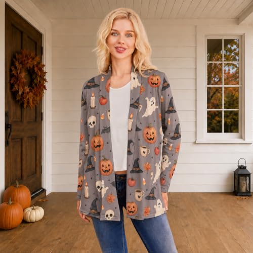 Image of Oil Painting Shirt Van Gogh Gift Starry Night Long Open Front Cardigans for Women Long Sleeve Clothing Lightweight Sweater