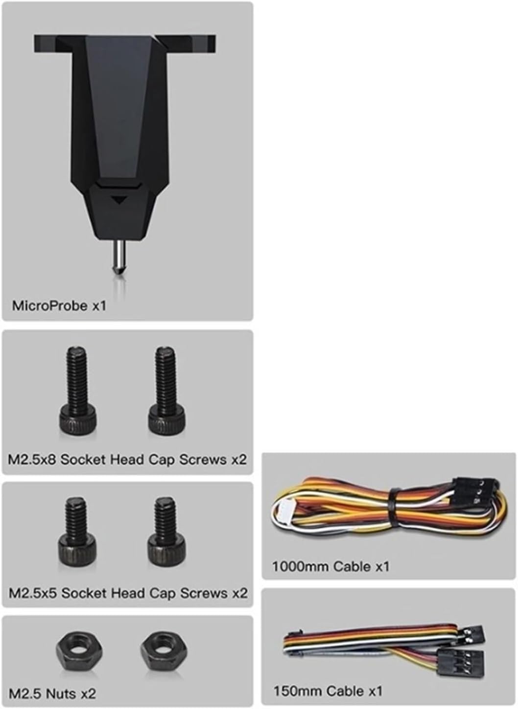 MicroProbe Auto Leveling Kit with SFS V2.0 Smart Filament Sensor 3D Printer Part Bed Sensor,Compatible with Ender3 Voron DIY(Holder for B1 BX H2)
