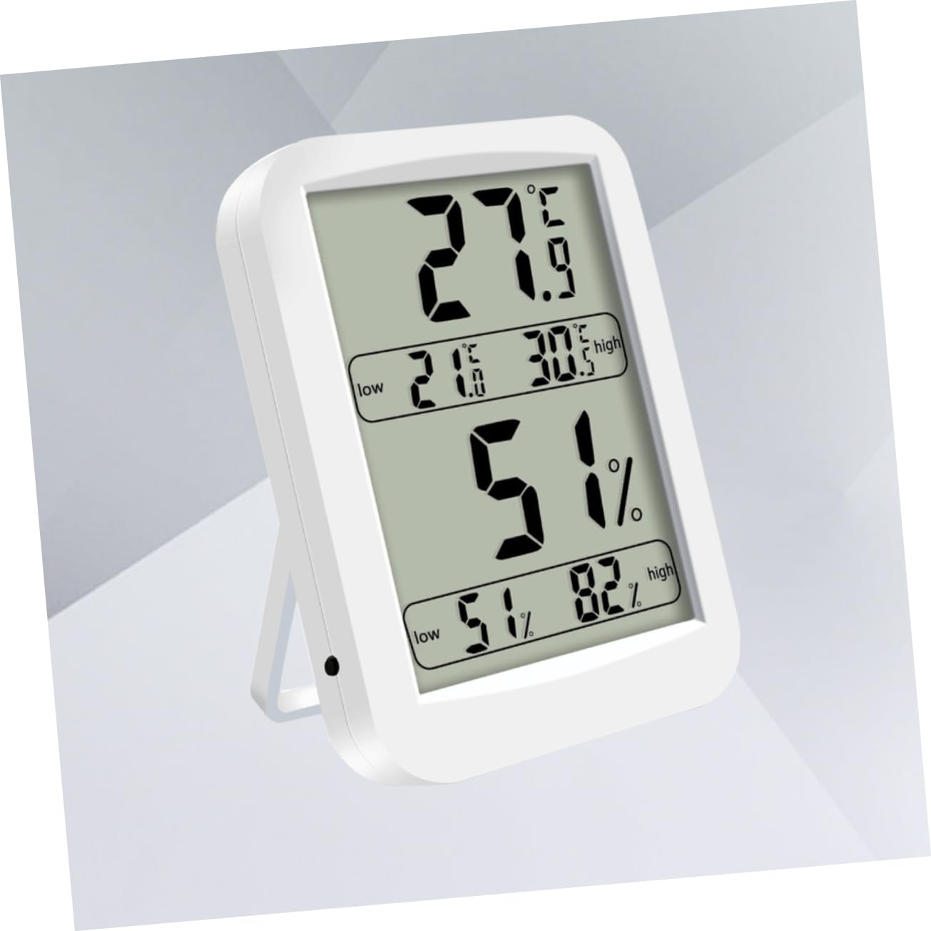 Sosoport 3 Pezzi Termometro Igrometro da Display Batteria Registrazioni Accurate Max/min per Casa Ufficio