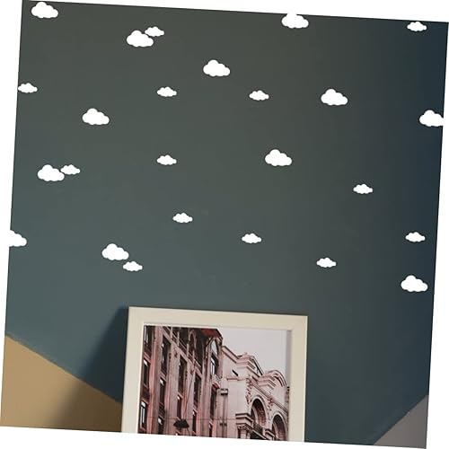 Miniatura 9 de TOYANDONA 96 unids nube etiqueta pared etiqueta niños decoración habitación vinilo calcomanías mural PVC para guardería