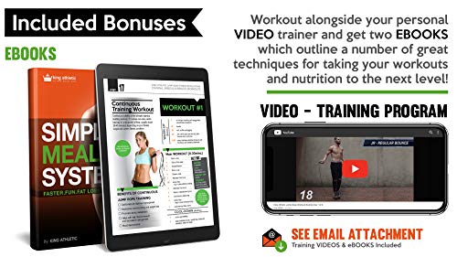 Jump Rope For Cross Fit :: Skipping Rope For Wod :: Speed Skip Rope Training :: Adjustable Jumping Rope For Cardio Fitness & Exercise :: Includes 2 Instructional Ebooks And Workout Video #TOP5