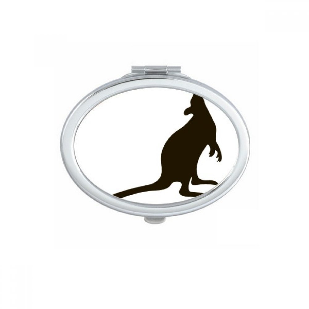 Miroir de poche mignon motif cheval noir une idée de petit cadeau original pour femme