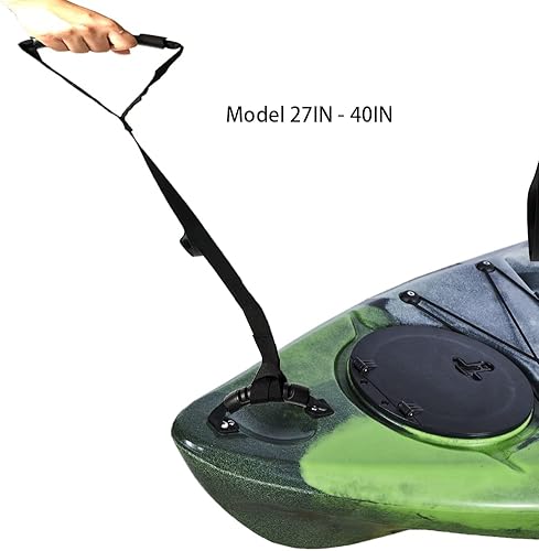 Miniatura 5 de Dokoshia Correa de apoyo para kayak, asas de arrastre de canoa, ajustable, cuerda de pie, SUP, cuerda de tracción, kayak, accesorios de arrastre